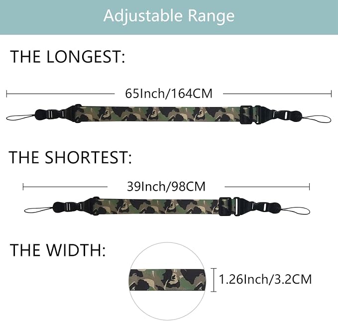 3 Pack Adjustable Shoulder Strap, iPad Strap Nylon Neck Lanyard | for iPad/Samsung Tablet Case,Camera Binocular Crossbody Laptop Luggage Bag - Image 2