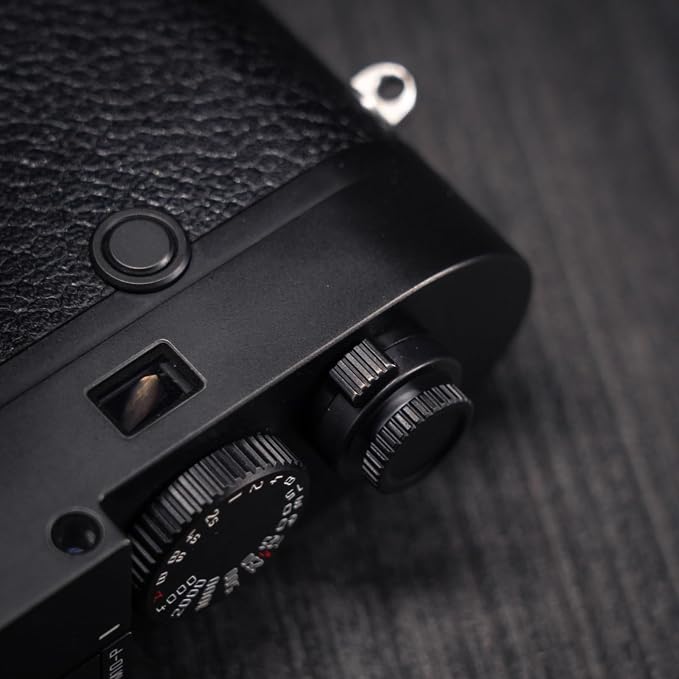 Camera Soft Release Button, 13mm Brass Shutter Button, Black | For Fujifilm X-T5/X-T4/X-T3/X-T30/X100VI/X100V, For Leica M Series, For Nikon Zf/Df,Screw-In, Knurled Grip - Image 5