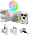 TELESIN Magnetic Phone Camera Grip & 360° RGB Magnetic Selfie Light Kit | Fun Shot Phone Selfie Grip Creator Kit for iPhone Magsafe & Android Selfies/Photography/TikTok/Zoom Calls/Video by telesin
