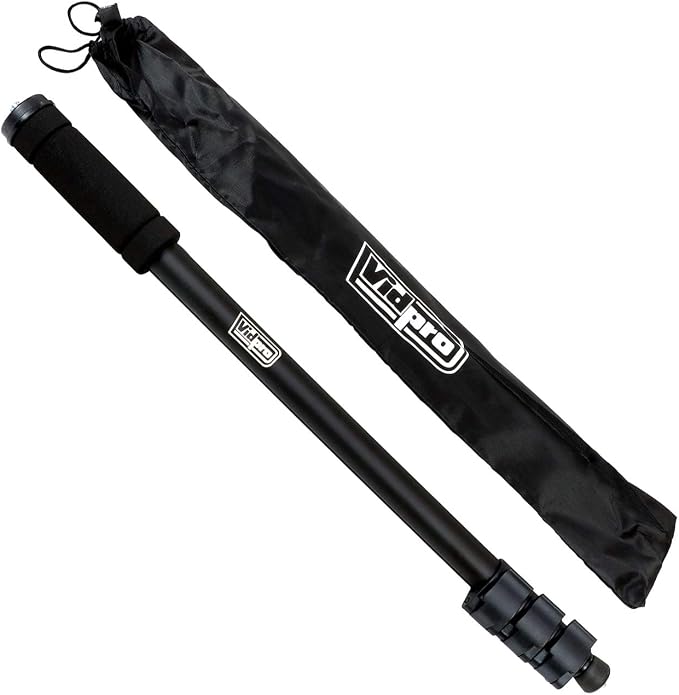 Vidpro 67-inch Pro Monopod with Case - Durable Lightweight Portable Mount - Adjustable 3 Section Leg with Locks Retracts to 21" Fits Most Cameras Camcorders and More Suitable for Indoor/Outdoor Use - Image 2