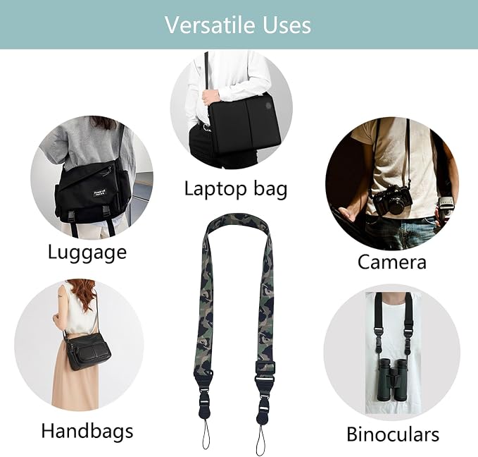 3 Pack Adjustable Shoulder Strap, iPad Strap Nylon Neck Lanyard | for iPad/Samsung Tablet Case,Camera Binocular Crossbody Laptop Luggage Bag - Image 5