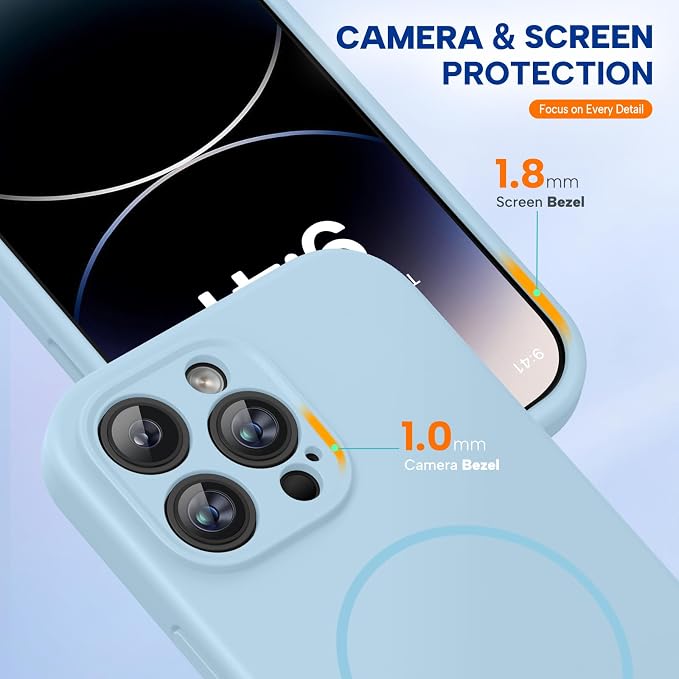 miracase Magnetic for iPhone 14 Pro Max Case, [Soft Anti-Scratch Microfiber Lining], Compatible with MagSafe, Silicone Shockproof Protection Phone Case for iPhone 14 Pro Max,Clove Purple - Image 8