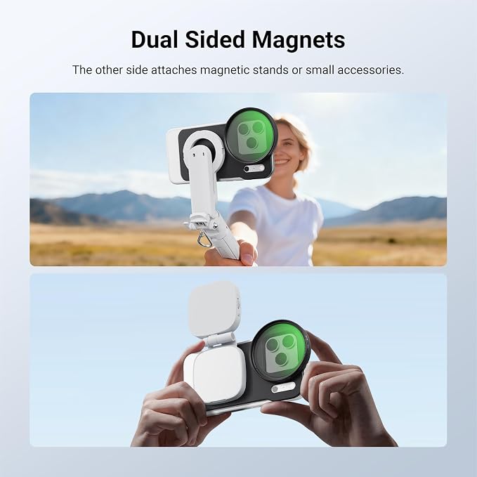 NEEWER 6.3" Magnetic Phone Lens Filter Mount Adapter Backplate Accessories & 67mm CPL Filter Circular Polarizing Polarizer Compatible with MagSafe iPhone 12/13/14/15/16/17 & Pro Versions - Image 4
