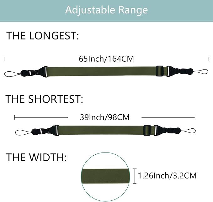 3 Pack Adjustable Shoulder Strap, iPad Strap Nylon Neck Lanyard | for iPad/Samsung Tablet Case,Camera Binocular Crossbody Laptop Luggage Bag - Image 2
