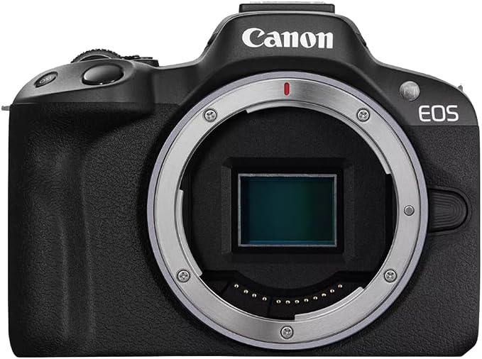 Canon EOS R50 Mirrorless Camera Body (Black) 5811C002 Bundle with Sandisk 128GB Memory Card, Deco Essentials Camera Bag and Photography Guidebook - Image 3