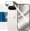 Screen Protector for Google Pixel 10 Pro, [2+2 Pack] Tempered Glass & Camera Lens Protectors[Ultrasonic Fingerprint Unlock] [Case Friendly] [Bubble-Free] Screen Protector Glass For Pixel 10 Pro by YEYEBF