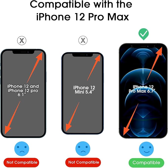 amFiIm OneTouch for iPhone 12 Pro Max Screen Protector 6.7" Tempered Glass | Auto-Alignment, 30s Install, Bubble Free, 9H Hardness, Scratch & Drop Protection, HD Clear, Case Friendly, 2 Pack (12P-6.7'') - Image 3