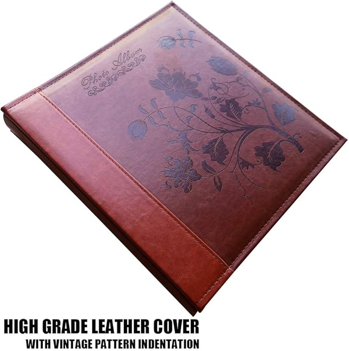 4x6 Photo Album 600 Pockets, Extra Large Capacity Picture Album with Vintage Leather Cover, Family, Baby, Wedding Album (Red Brown) - Image 2
