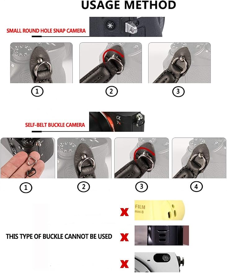 Camera Strap Vintage 100cm Nylon Climbing Rope Camera Neck Shoulder Strap for Micro Single and DSLR Camera(Rose Gold) - Image 5