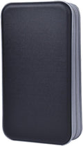 alavisxf xx CD Case, 96 Capacity Hard Plastic Organizer Wallet for Car | CD DVD Holder, Portable Hand Strap, Zipper Closure, Anti-Slip Scratch-Resistant Sleeves, Disc Storage, for Home Office Travel by alavisxfxx
