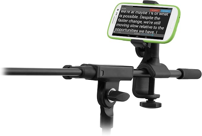 IK Multimedia iKlip Xpand Mini mic Stand Phone Holder, Compatible with iPhone & Android Smartphones 3.5" to 6", with Adjustable 360° Swivel - Image 5