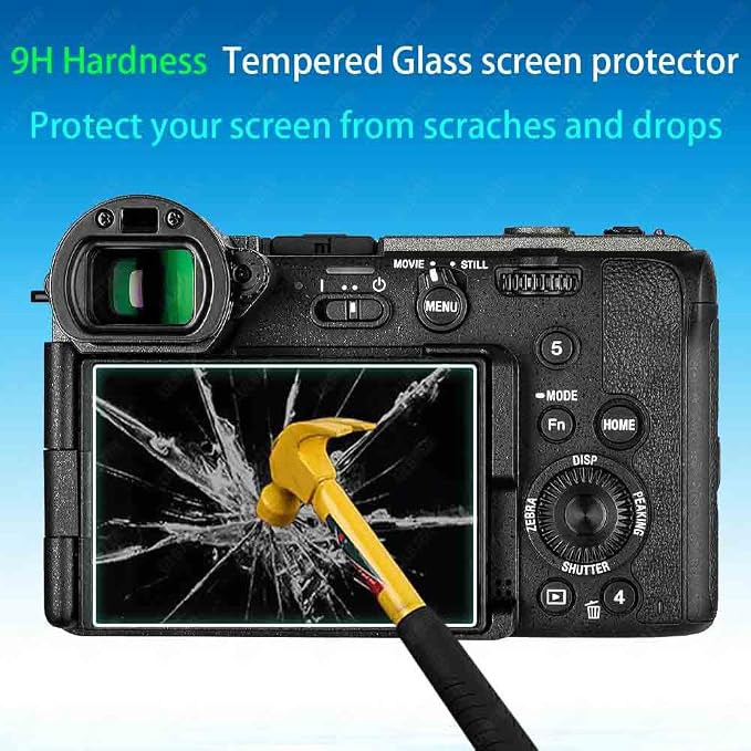 ULBTER Screen Protector for Sony FX2 Camera & Hot Shoe Cover [3+2 Pack] | 9H Hardness Tempered Glass,0.3mm Thickness Anti-Scratch, Anti-Fingerprint, Anti-Bubble - Image 3