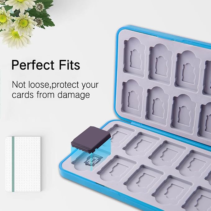 PERFECTSIGHT Switch Game Card Case for Nintendo Switc 2/ OLED/ Lite, 24 Switch Game Holder Cartridge Case with 24 Game & 48 Micro SD Cards Storage, Skyward Sword - Image 3