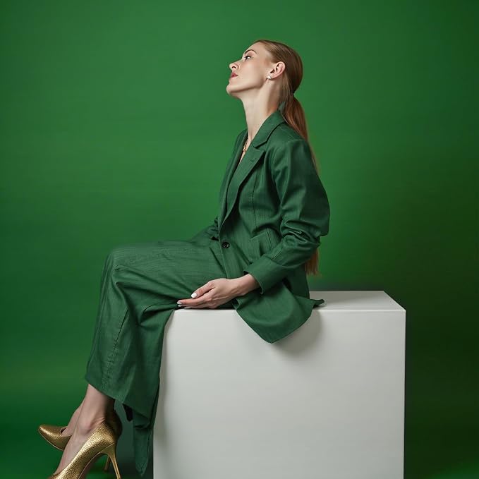 Kate Seamless Paper Backdrop Green Paper Backdrop for Photoshoot (86''x32.8' Stinger) - Image 4