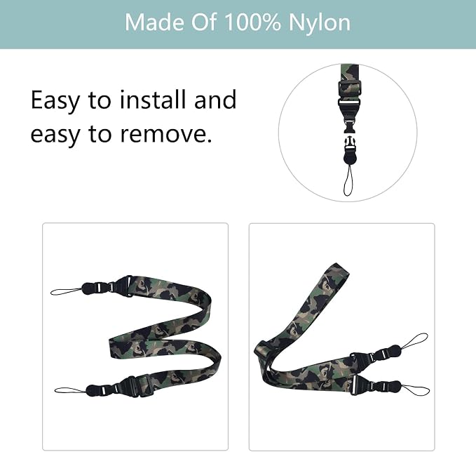 3 Pack Adjustable Shoulder Strap, iPad Strap Nylon Neck Lanyard | for iPad/Samsung Tablet Case,Camera Binocular Crossbody Laptop Luggage Bag - Image 4