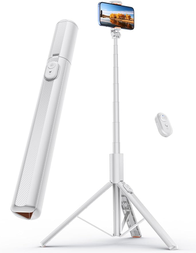 71" Phone Tripod with 1/4" Camera Mount, NT79 Extendable Selfie Stick | Extra Tall,Wireless Remote,Comapct Travel Stand Holder for Filming Video Recording,Compatible with iPhone/Samsung/Camera by ANXRE