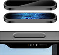 AMANECER 2 Pack Camera Control Button Protector for iPhone 16/16 Plus, Auto-Alignment Rugged Sensitive Slide Capacitive Protective Cover fit Apple Phone Side Click Touch Capture Key, Black Titanium by AMANECERCaseandBandforAppleSamsungGoogle