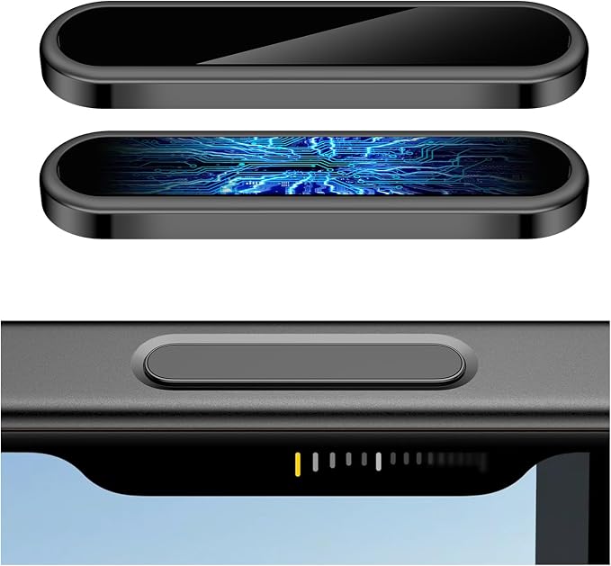 AMANECER 2 Pack Camera Control Button Protector for iPhone 16 Pro/16 Pro Max/17 (Standard), Auto-Alignment Sensitive Capacitive Protective Cover fit Apple Phone Side Click Capture Key, Black Titanium by AMANECERCaseandBandforAppleSamsungGoogle