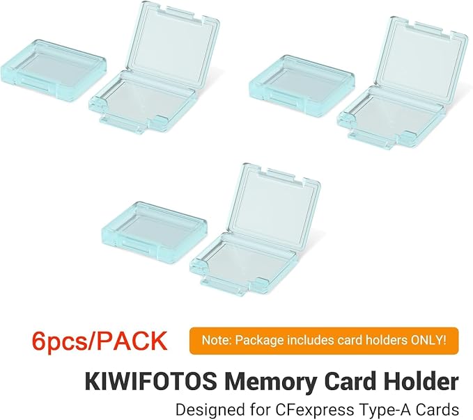 6 Pcs CFexpress Type-A Card Holders Storage Cases with Label Stickers | 6Pcs independent cases, specially for CFexpress Type-A cards, dustproof anti-scratch protection, adhesive Label - Image 4