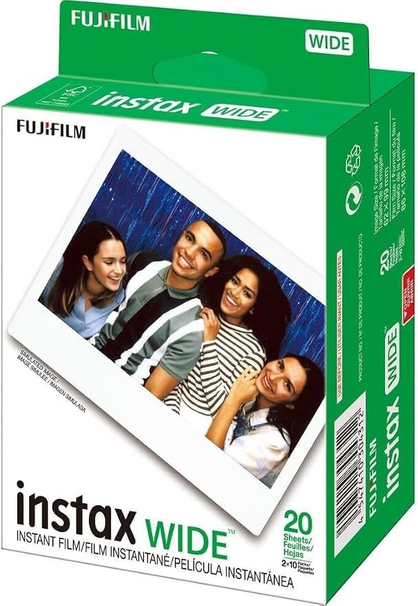 Fujifilm Instax Wide 400 Instant Camera (Sage Green) + INSTAX Wide Film (20 Exposures) + Shutter Accessories Bundle – Carrying Case, 80-Pocket Green Photo Album - Image 3