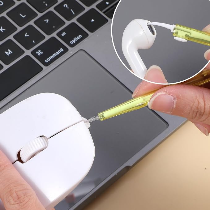 10 Pcs Phone Charge Port Cleaning Tool Kit Anti-Clogging Mini Brushes Cleaner Charging Port Cleaner Dual Side Multifunction Tools for Phone Camera Lens Speaker and Receiver - Image 3
