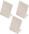 888 Display USA, Inc 3 Pieces White Leatherette Leaning Earring Stands/Jewelry Displays 3.5 Inches Tall (White Leatherette, 3) by 888DisplayUSA