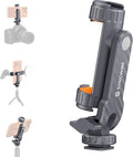 SYNCWIRE Tripod Phone Mount, Universal Smartphone Mount Adapter with 2 Cold Shoe and 1/4" Screw, 360° Rotates and 180° Tilts Adjustable Cell Phone Clamp Holder for Enhancing Mobile Photography Setup by SYNCWIRE