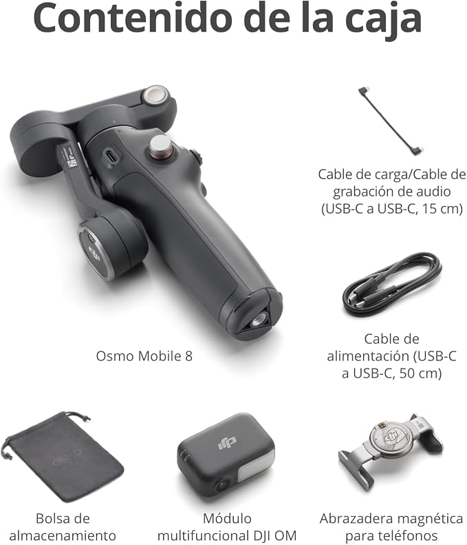 DJI Osmo Mobile 8 Gimbal Stabilizer for Phone, 3-Axis Stabilization | AI Native Tracking with Audio & Lighting, 360° Pan Rotation, Built-in Extension Rod & Tripod, 10h Battery, Extension Rod - Image 9
