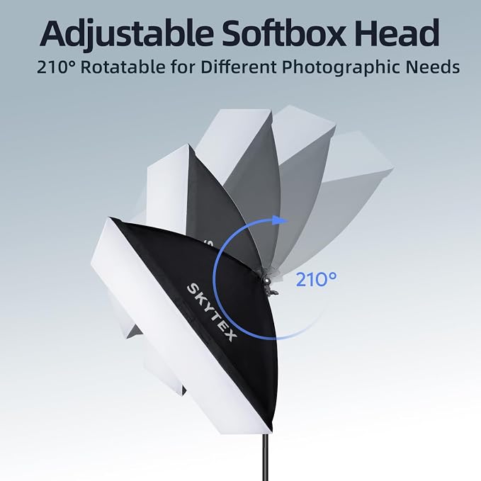 Softbox Lighting Kit 1Pack 20x28in Soft Box | 85W 2700-6400K E27 LED Bulb Continuous Photography Lighting, Photo Studio Lights Equipment for Camera Shooting, Video Recording - Image 4