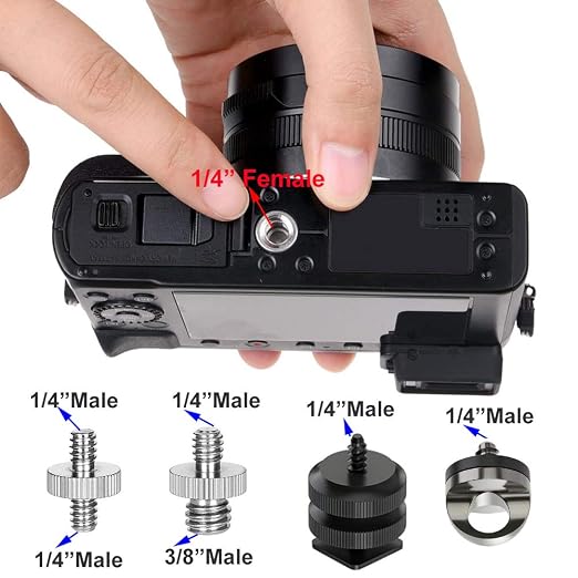 26PCS Camera Screws Mount Adapter 1/4 3/8 Inch Threaded Converter - Image 2