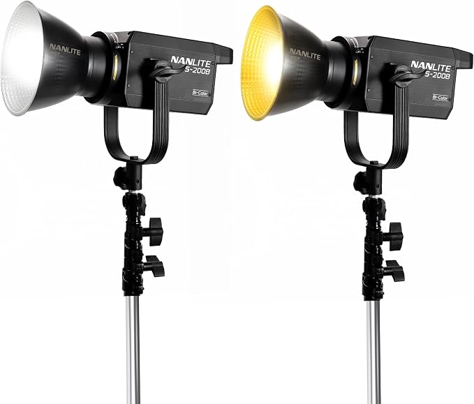 Nanlite FS-200B Bi-Color LED Video Light | 220W,2700K-6500K COB Studio Light with Bowens Mount, App Control, Quiet Fan, for YouTube, Filmmaking & Live Streaming - Image 2