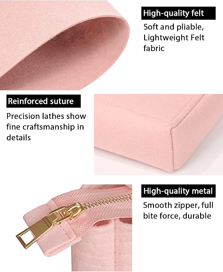 LEXSION Organizer,Bag Organizer,Insert purse organizer with 2 packs in one set fit NeoNoe Noé Series perfectly Pink - Image 6