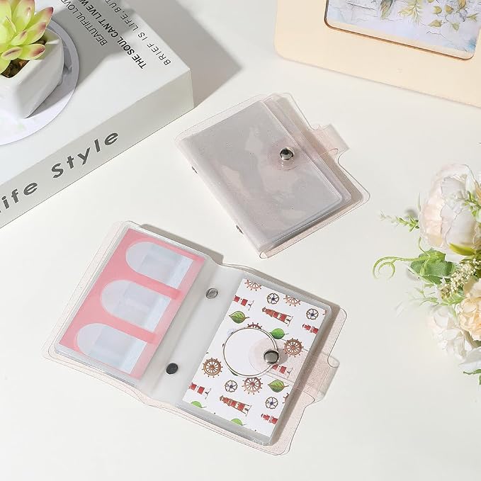 2 Pack 36 Pockets Instax Mini Picture Book Wallet Size Photo Album 4 x 3 Inch Rectangle PVC Plastic Small Polaroid Album Book Cover Holder for 3 Inch Pictures Photos Photocard Holder Storage - Image 3