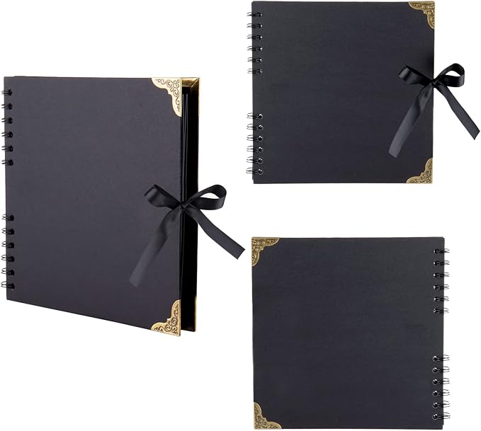 LOYALBOOK 8 x 8 inch DIY Scrapbook Album 60Pages For Wedding Family Photo | Nice Thick Sturdy&Well-Made Good Value Craft Parties Birthday Dinners Graduation Ceremonies Diplomas Storage - Image 6