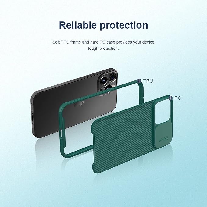 Mangix for iPhone 13 Pro Max Case with Camera Cover,Slim Fit Thin Polycarbonate Protective Shockproof Cover with Slide Camera Cover, Upgraded Case for Apple iPhone 13 Pro Max (Black) - Image 7