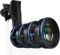 NEEWER Phone Macro Lens Kit, 4 Pcs Stackable Magnetic Closeup Lens Attachment Set with 17mm Threaded Clamp, Clip On Photography Accessories Compatible with iPhone Android Samsung, LS-87 by Neewer