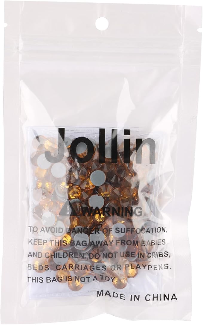 Jollin Hotfix Rhinestones Flatback Crystal Gems 7.2mm SS34, Topaz | 288pcs Hot Fix Crystals Glass Rhinestones for Bedazzling, Crafting, Clothes, Shoes & Accessories DIY Decoration - Image 7