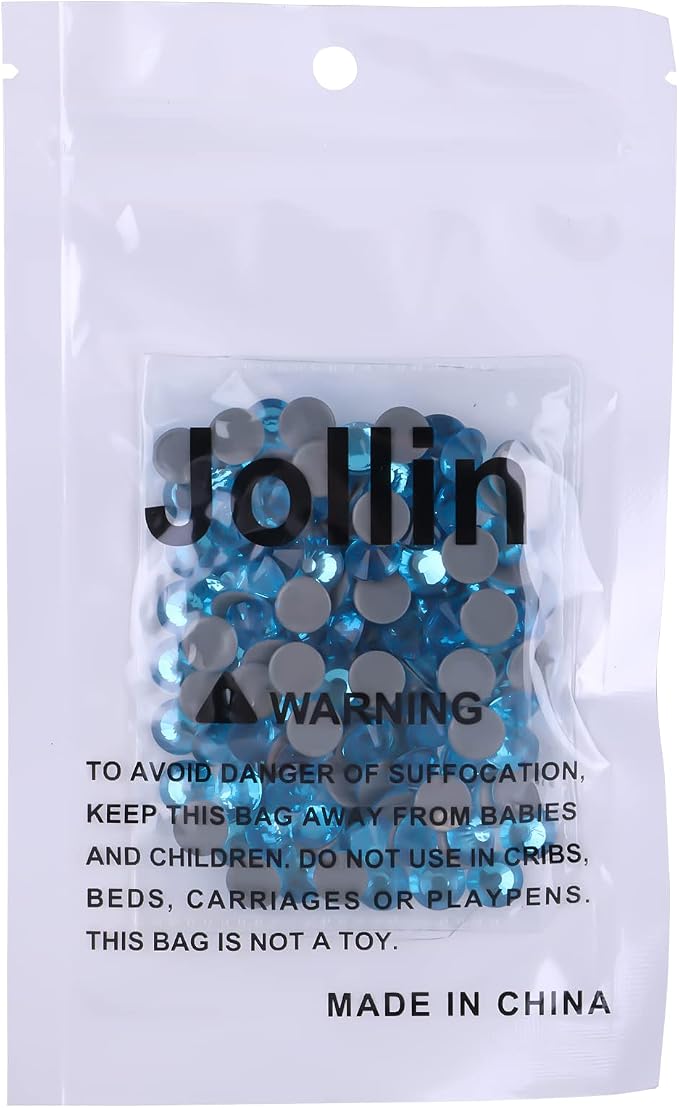 Jollin Hotfix Rhinestones Flatback Crystal Gems 8.4mm SS40, Aquamarine | 144pcs Hot Fix Crystals Glass Rhinestones for Bedazzling, Crafting, Clothes, Shoes & Accessories DIY Decoration - Image 7