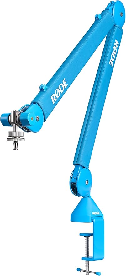 RØDE PSA1+ Professional Studio Arm with Spring Damping and Cable Management (Blue) | Key details: Studio Arm with Spring Damping and Cable Management (Blue) by R%C3%98DE