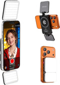 Ulanzi GL01 for iPhone Magnetic Selfie Light, 2500K-6500K Dimmable CRI 97 | Dual Side Fill Light Design, Rechargeable Type-C Charge, with Magnetic Ring, For Magsafe iPhone 12-17 Standard Vs Pro Models by ulanzi