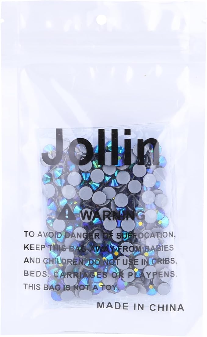 Jollin Hotfix Rhinestones Flatback Crystal Gems 6.4mm SS30, Jet AB | 288pcs Hot Fix Crystals Glass Rhinestones for Bedazzling, Crafting, Clothes, Shoes & Accessories DIY Decoration - Image 7