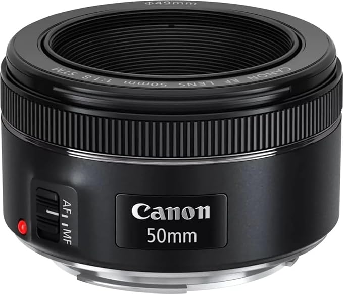 Canon EF 50mm f/1.8 STM Lens, Black, Compatible with Canon EOS DSLR Cameras | Compatible with EOS DSLR Cameras by Unknown