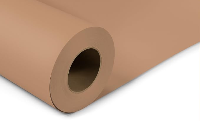 Denny Mfg Seamless Paper Backdrop for Photoshoot, Brown Latte, 53in x 36ft | Backdrop Roll, Matte Finish for Portraits, Product Photos and Video Shoots, Includes Free Roll Gaffer Tape (2 in x 13 ft) - Image 2