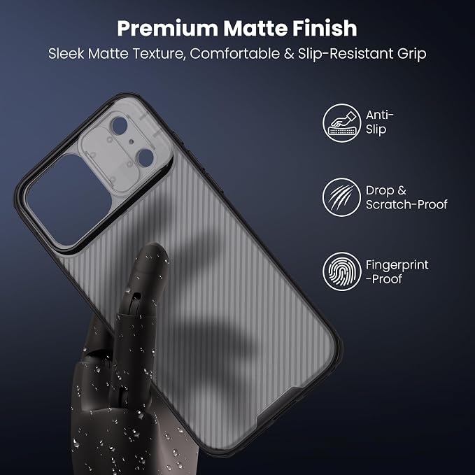 Nillkin for iPhone 17 Pro Max Case with Slide Camera Cover | Full Camera Protection | Thin Slim Fit | Shockproof Protective | Phone Case for iPhone 17 Pro Max, Transparent Black - Image 5