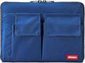 LIHITLAB Laptop Sleeve With Storage Pockets (Bag-in-Bag), 7.1 x 9.8 Inches, Indigo (A7553-11N) by LIHITLAB