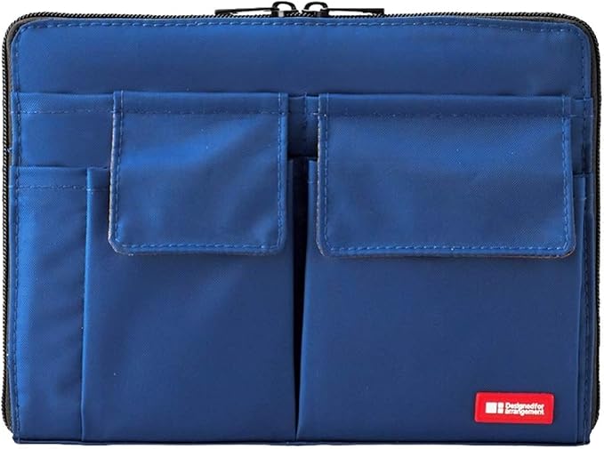 LIHITLAB Laptop Sleeve With Storage Pockets (Bag-in-Bag), 7.1 x 9.8 Inches, Indigo (A7553-11N) by LIHITLAB