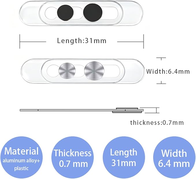 3 Pack Ultra Thin Front Camera Privacy Cover for iPhone | For iPhone 14/15/16/17 Pro Pro Max, thin clear adhesive slider, full Face ID access, anti-spy anti-scratch, 2 Black 1 Silver - Image 6