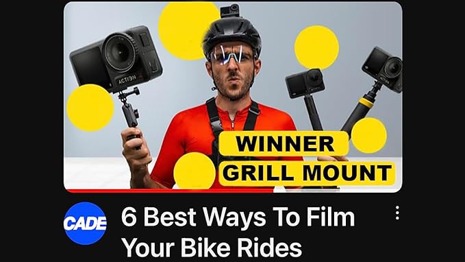 Pro Standard Grill Mount 4.0 - Heat Moldable Bite Mount - Compatible with Insta360, GoPro, DJI, Garmin and All Action Cameras (White/Red) - Image 4