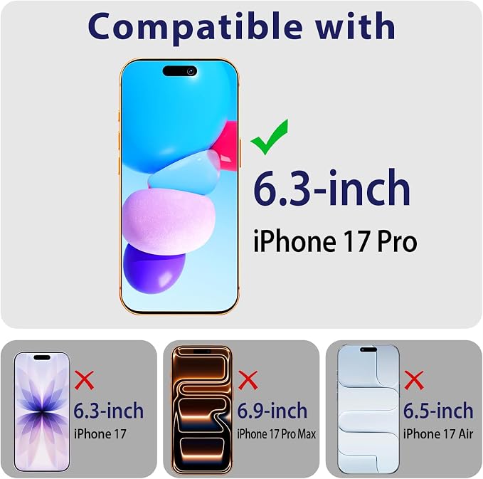2+2 Pack Privacy Screen Protector for iPhone 17 Pro Tempered Glass | Anti-Spy Privacy Protection, with Camera Lens Protector, Anti Scratch, Bubble Free - Image 2