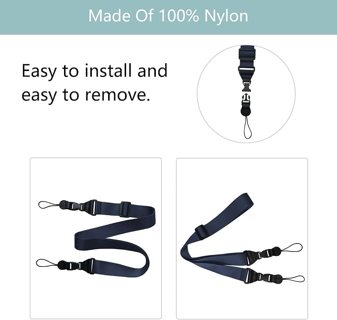 3 Pack Adjustable Shoulder Strap, iPad Strap Nylon Neck Lanyard | for iPad/Samsung Tablet Case,Camera Binocular Crossbody Laptop Luggage Bag - Image 4